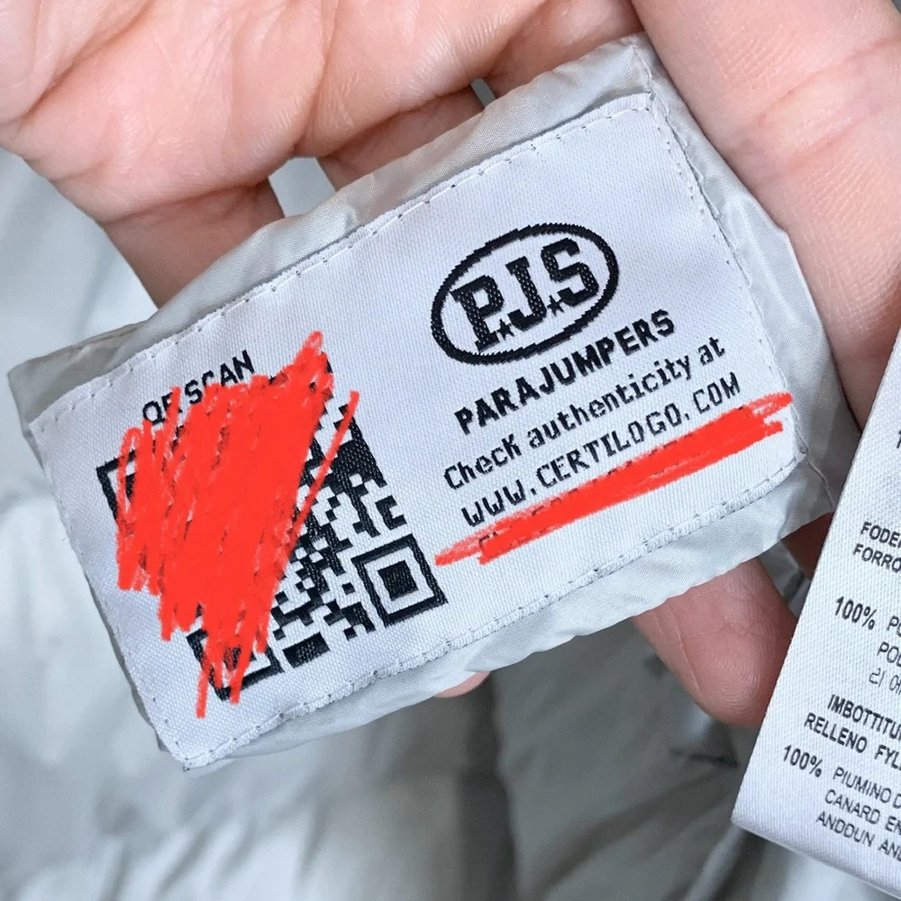 Parajumpers Panda Long Down Jacket (Sz L) Hooded Puffer Coat Navy - Picture 14 of 16